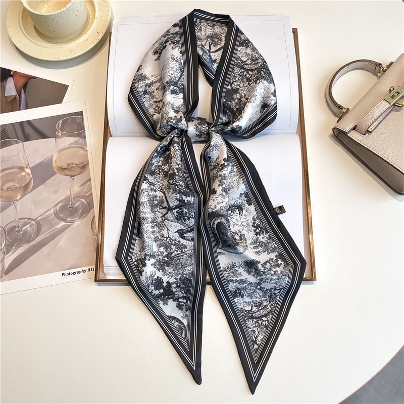 Luxury Bags Duffle - Luxe lange sjaal, dunne haarbandjes, dames