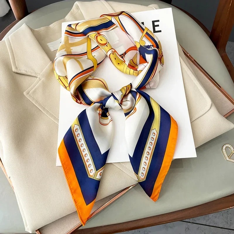 Luxury Bags Brand - Luxe Design Skinny Zijden Vierkante Sjaal