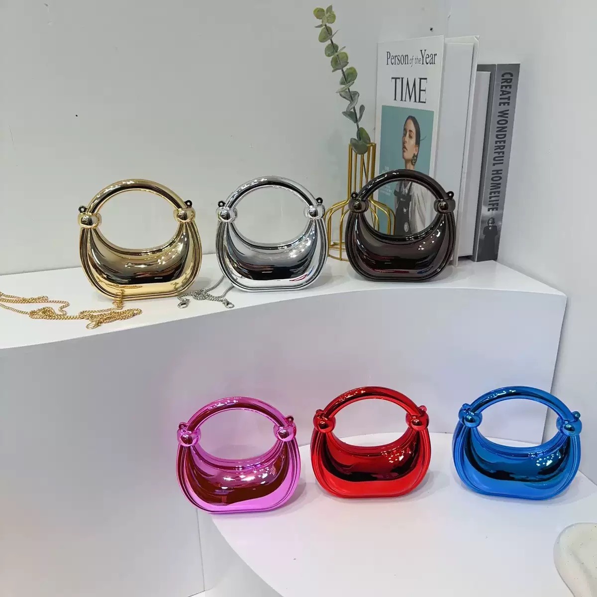 Luxury Bags Reseller - Mini gouden avondtasje portemonnees en handtassen