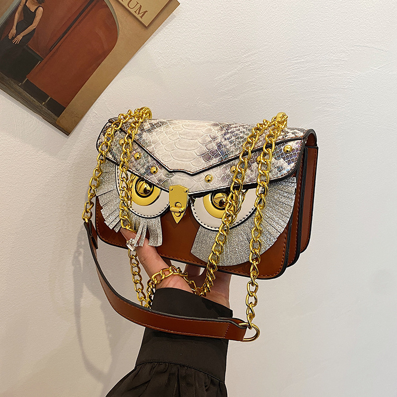 Luxury Bags Medium Size - Zware luxe handtas met uilenmaskerdesign voor