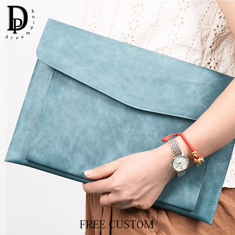 Luxury Bags Consignment - Aangepaste letters lederen A4 documententas graveren