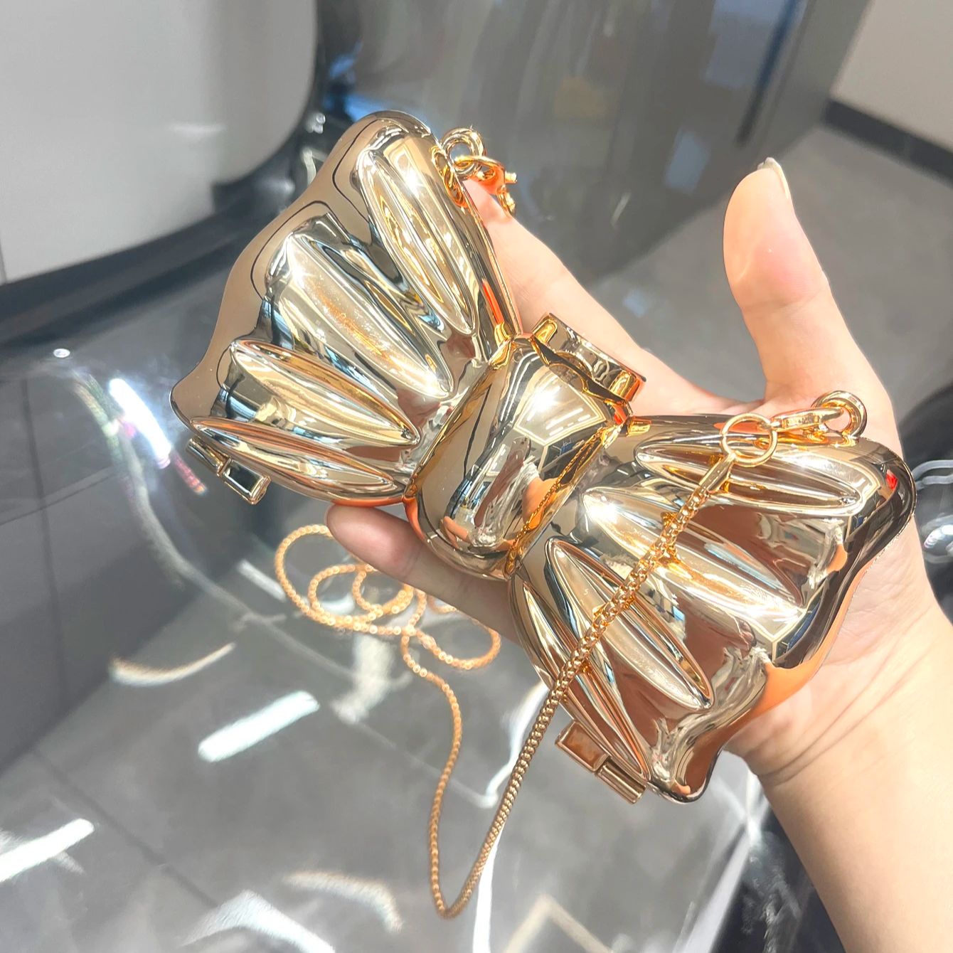 Gouden avondtasje portemonnees - Luxury Bags Brand recensie en prijs