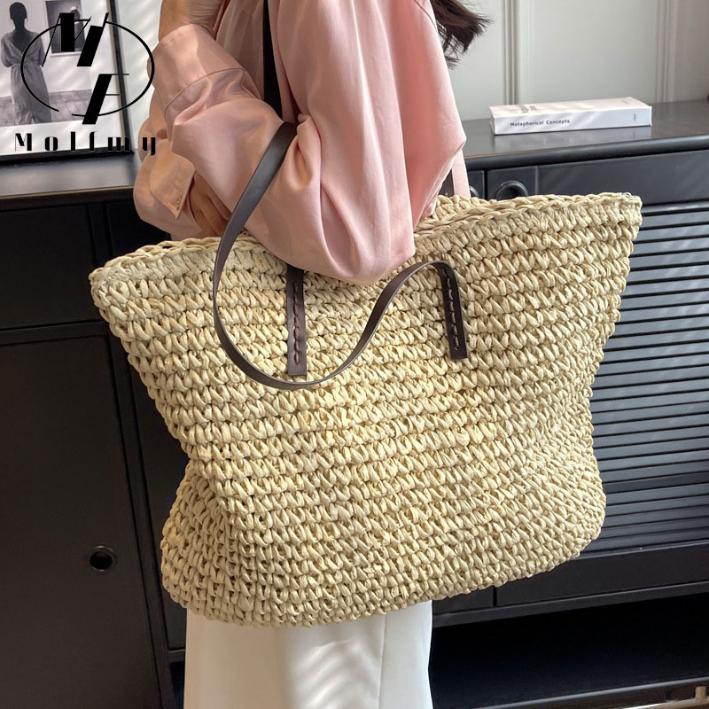Strogeweven draagtassen Casual - Luxury Bags Reseller recensie en prijs